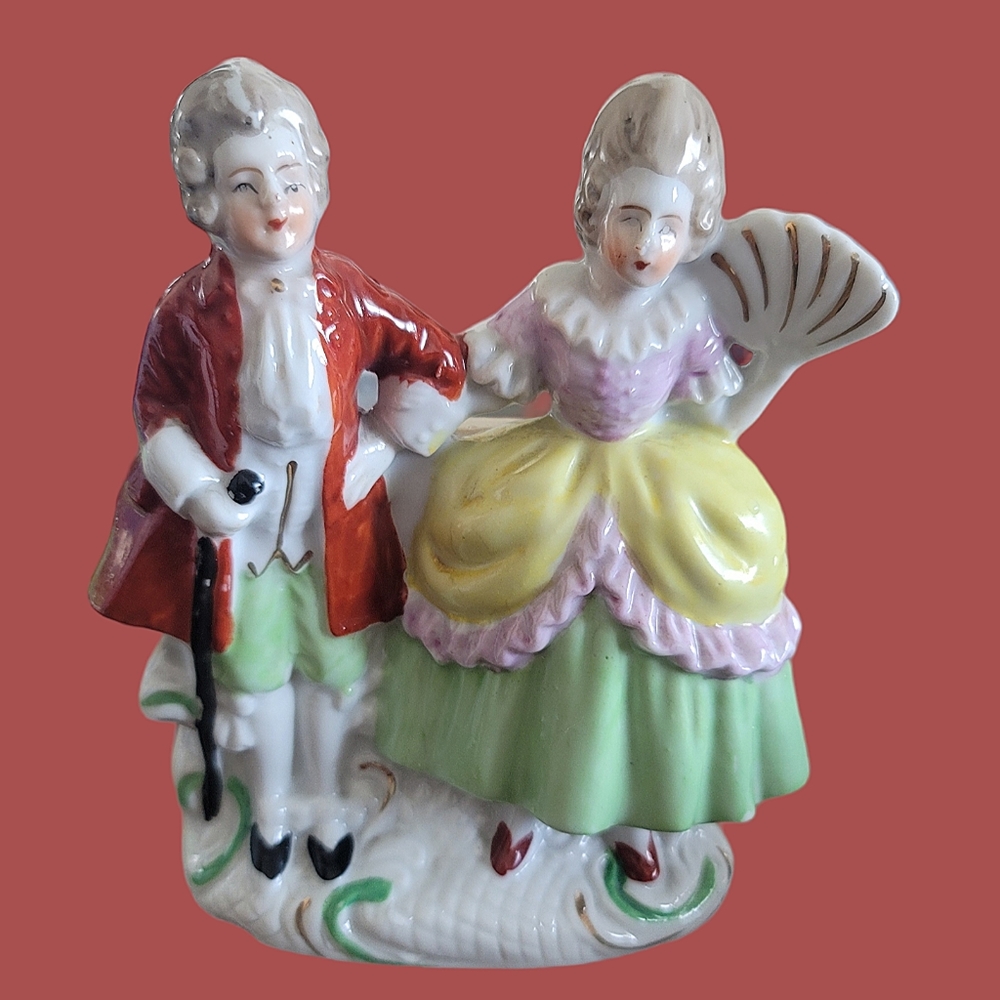 Planter-Vintage Victorian Man And Women